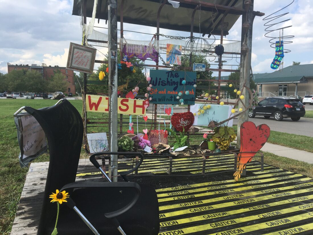 East Lawrence’s ‘Wishing Bench’ making colorful comeback just a day